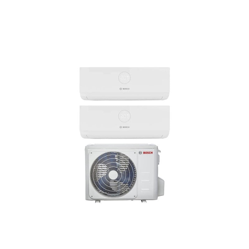 Climatizzatore Condizionatore Bosch Dual split serie Climate 5000i inverter da 9000+9000 Btu con CL5000M 53/2 E Wi-Fi Optional R-32 9+9 A++/A+
