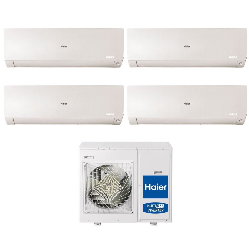 Climatizzatore Condizionatore HAIER Quadri Split 7+7+15+15 Serie FLEXIS PLUS WHITE Inverter 4U85S2SR3FA WI-FI INTEGRATO 7000+7000+15000+15000 A++/A+ R-32