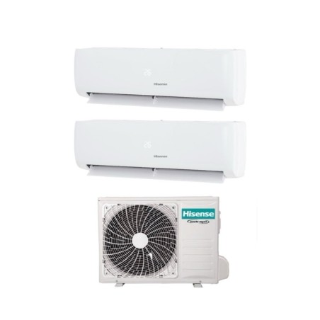 Climatizzatore Condizionatore HISENSE Dual Split Inverter serie IQ PLUS 9000+9000 con 2AMW42U4RGC R-32 WI-FI INTEGRATO 9+9 A++/A+