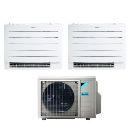 Climatizzatore Condizionatore DAIKIN Bluevolution Dual split PERFERA a Pavimento serie FVXM-A 9000+12000 btu con 2MXM50A R-32 WI-FI INTEGRATO Telecomando a Infrarossi Incluso 9+12 A+++/A++